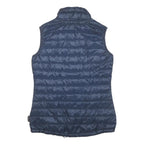 JACK WOLFSKIN Womens Navy Blue Lightweight Quilted Jacket S Polyester Blend Zip