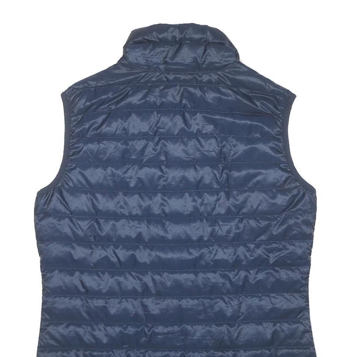 JACK WOLFSKIN Womens Navy Blue Lightweight Quilted Jacket S Polyester Blend Zip