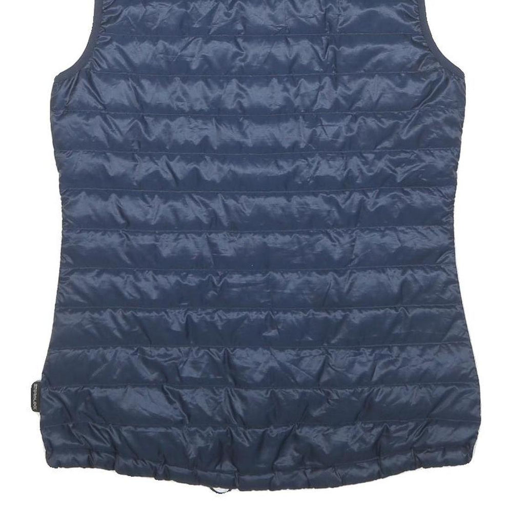 JACK WOLFSKIN Womens Navy Blue Lightweight Quilted Jacket S Polyester Blend Zip