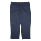 DICKIES Workwear Mens Trousers Blue Regular Straight W40 L30