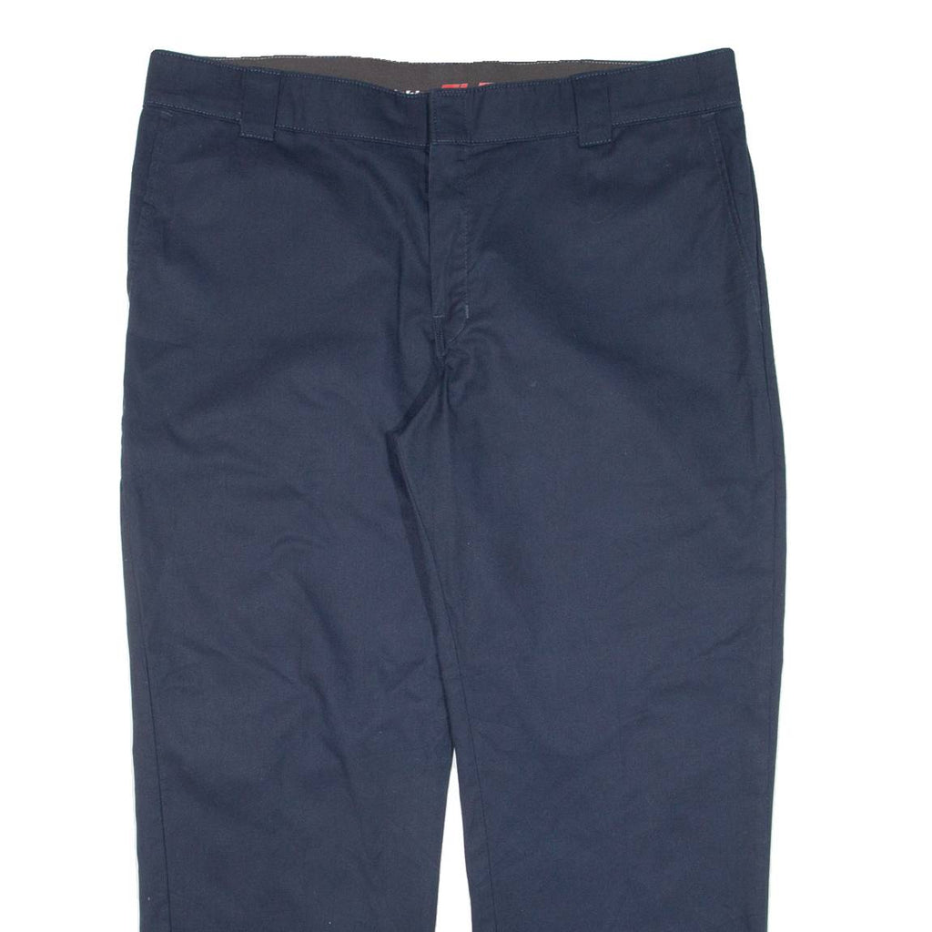 DICKIES Workwear Mens Trousers Blue Regular Straight W40 L30