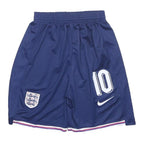NIKE Boys Shorts Blue England Crest Number 10 M W22 Sports Soccer
