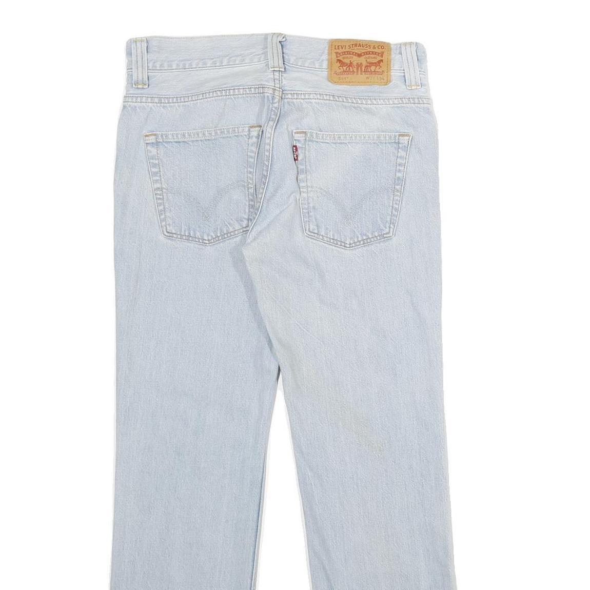 LEVI'S 511 Slim Mens Jeans Blue Slim Straight Denim Medium W31 L28 Zip