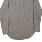 RALPH LAUREN Mens Blue & Orange Check Shirt M Button Down Classic Fit