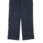 DICKIES Mens Cotton Blend Navy Regular Straight Trousers W30 L28 Workwear Zip