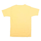 MC ENERGY Womens Yellow Graphic T-Shirt M Short Sleeve Crew Neck Cotton Blend
