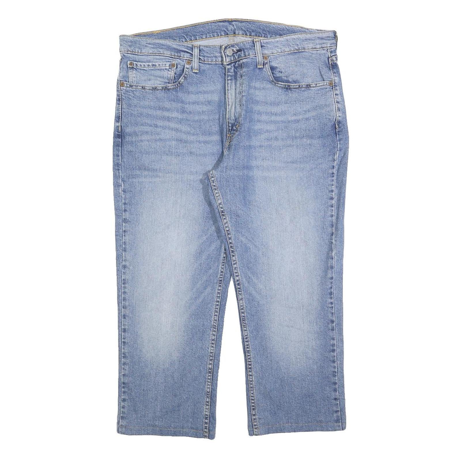 LEVI'S 514 CLASSIC Mens Jeans Blue Classic Straight Denim Medium W36 L24 Zip