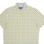 TOMMY HILFIGER Mens Shirt Yellow Plaid S