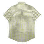 TOMMY HILFIGER Mens Shirt Yellow Plaid S