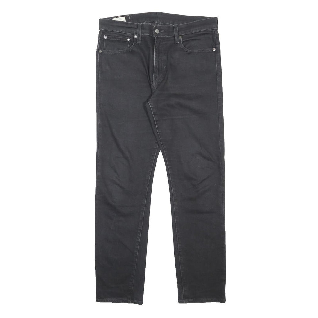 LEVI'S 502 BIG E Mens Slim Black Denim Medium W32 L29 Stylish Zip Jeans