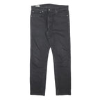 LEVI'S 502 BIG E Mens Slim Black Denim Medium W32 L29 Stylish Zip Jeans