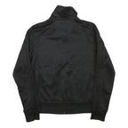PUMA Womens Black Pink Logo Jacket M Polyester Blend Zip Athletic Track Top