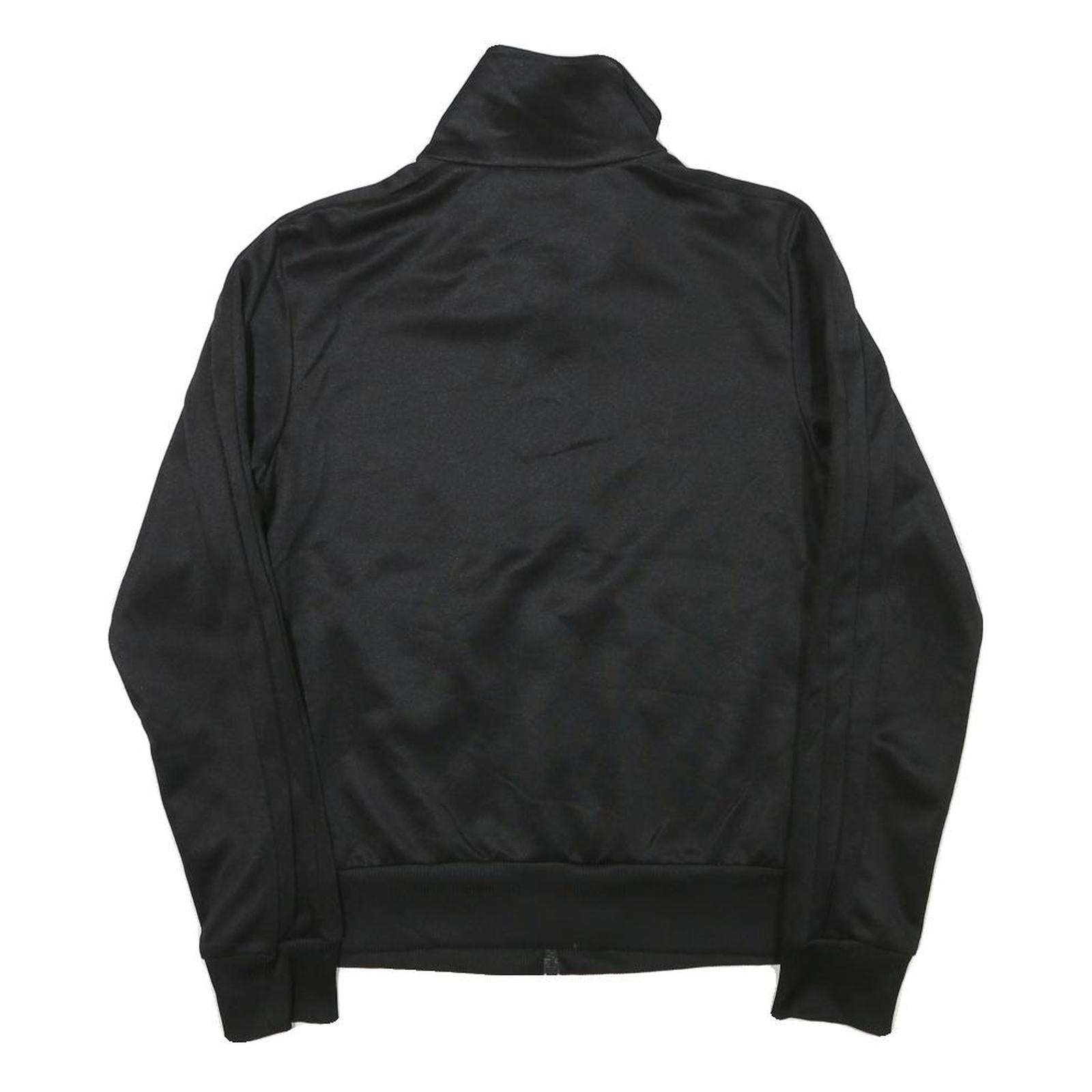PUMA Womens Black Pink Logo Jacket M Polyester Blend Zip Athletic Track Top