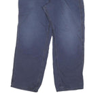 CARHARTT Mens Regular Fit Blue Cotton Blend Trousers W36 L30 Workwear Casual