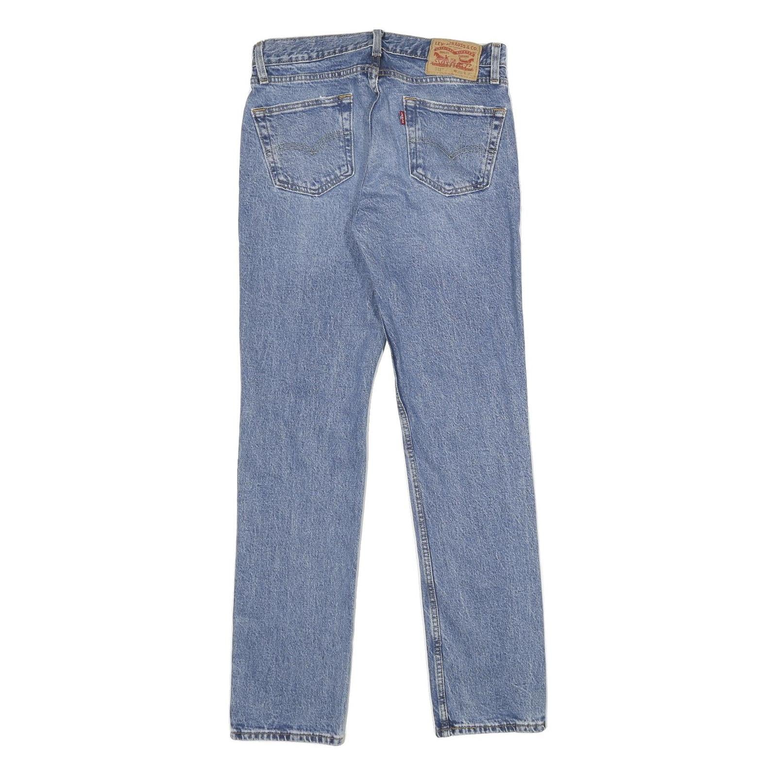 LEVI'S 511 Slim Mens Jeans Blue Slim Skinny Denim Cotton Blend Light W29 L32