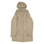 BOGNER Womens Parka Coat Beige Canvas Nylon UK 8