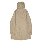 BOGNER Womens Parka Coat Beige Canvas Nylon UK 8