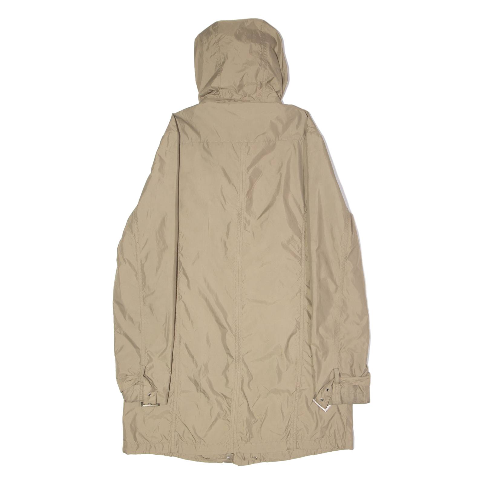 BOGNER Womens Parka Coat Beige Canvas Nylon UK 8
