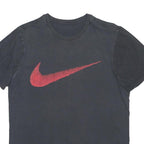 NIKE Mens Black & Red Graphic T-Shirt M Short Sleeve Crew Neck Casual Essential
