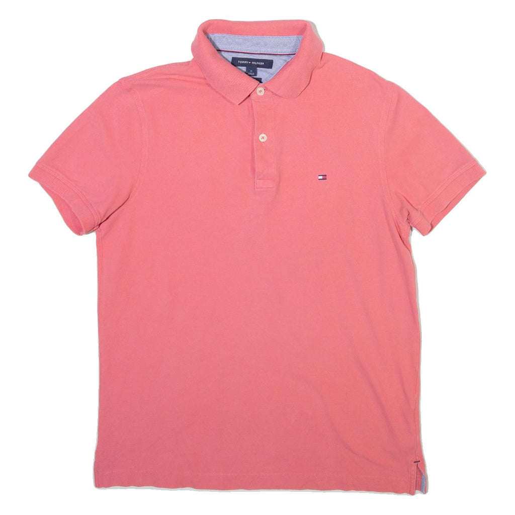 TOMMY HILFIGER Mens Polo Shirt Pink M