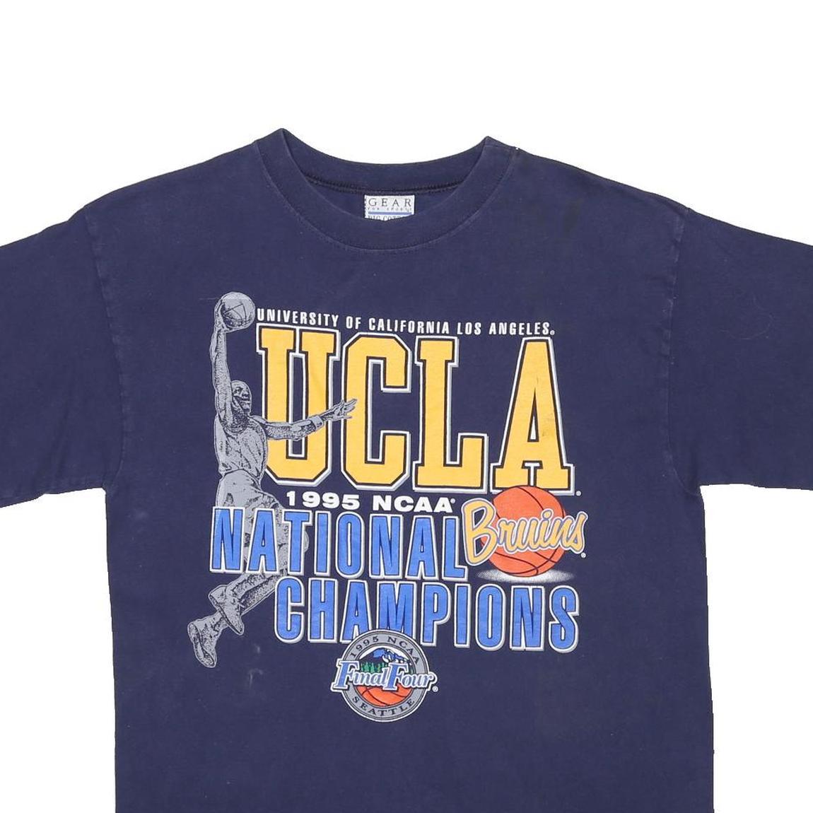 GEAR FOR SPORT Mens Navy Blue UCLA National Champions Graphic T-Shirt M Short