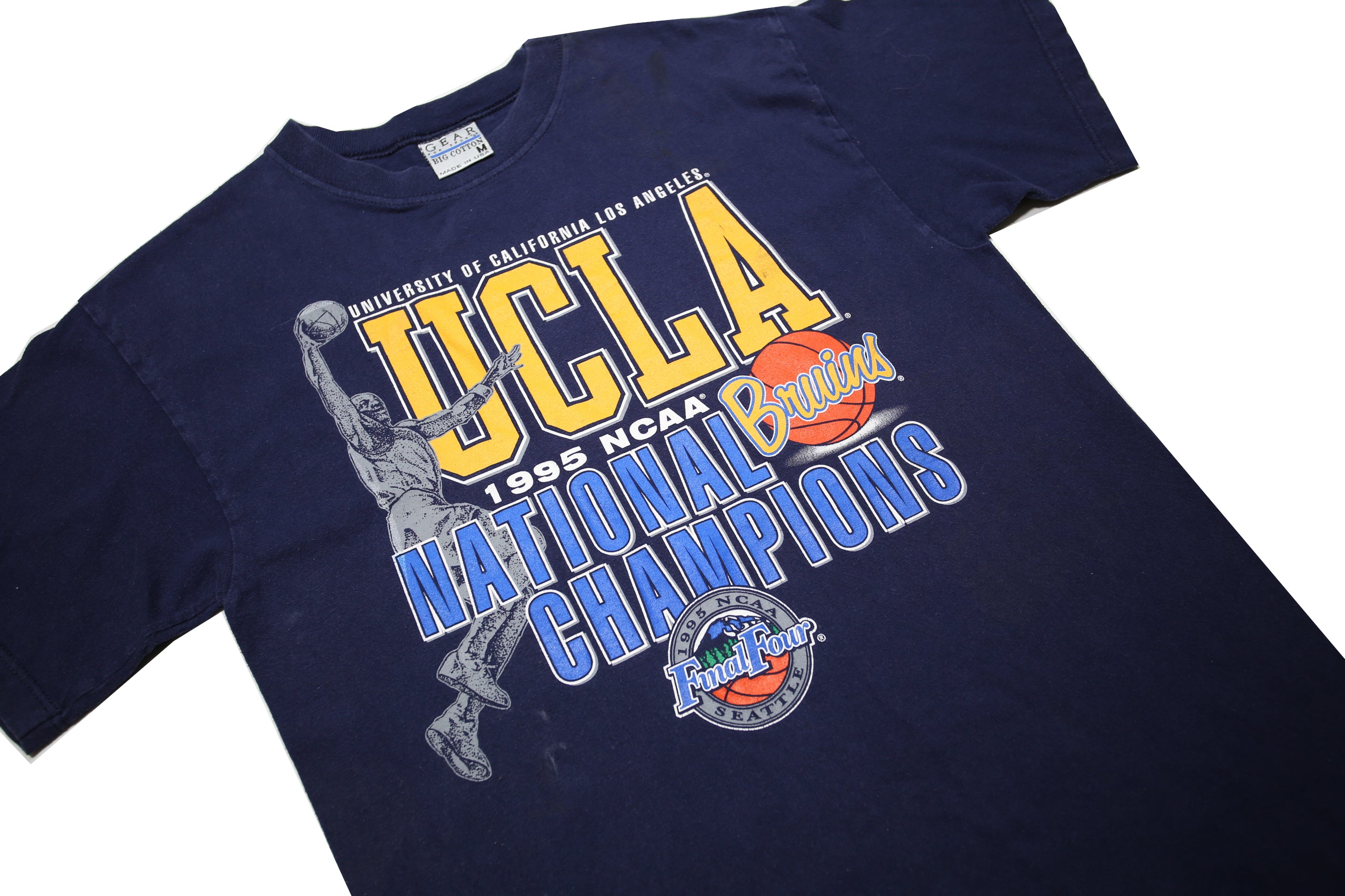 GEAR FOR SPORT Mens Navy Blue UCLA National Champions Graphic T-Shirt M Short