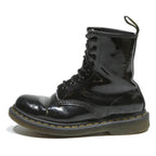 DR MARTENS 1460 Womens Lace-Up Boots Black Patent Leather UK 5