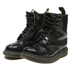DR MARTENS 1460 Womens Lace-Up Boots Black Patent Leather UK 5