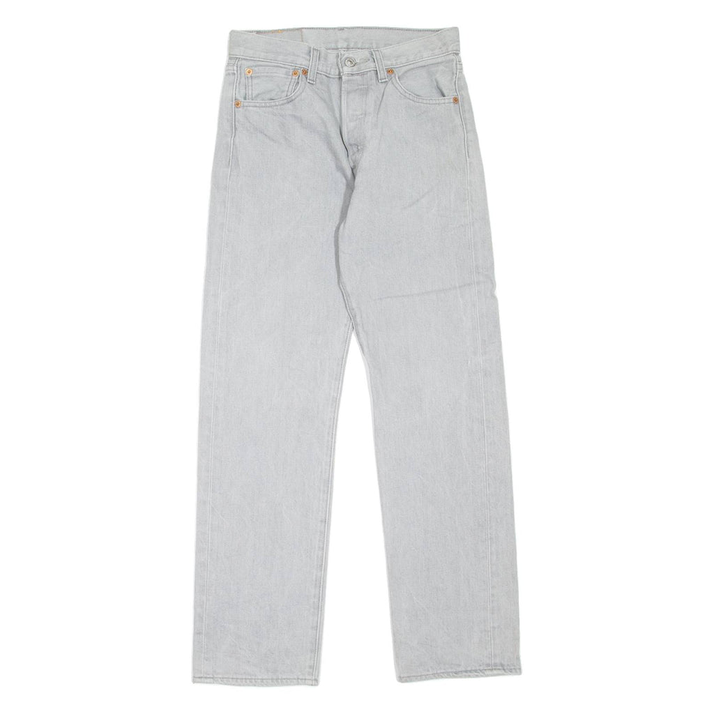 LEVI'S 501 Jeans Mens Grey Regular Straight W26 L29