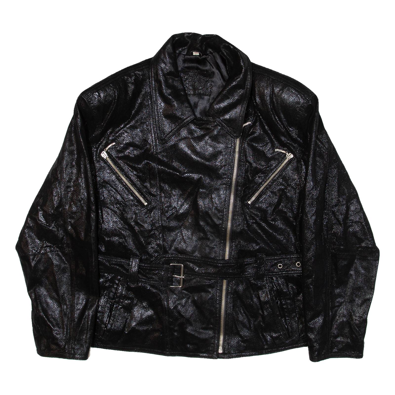 Womens Biker Jacket Black Leather S