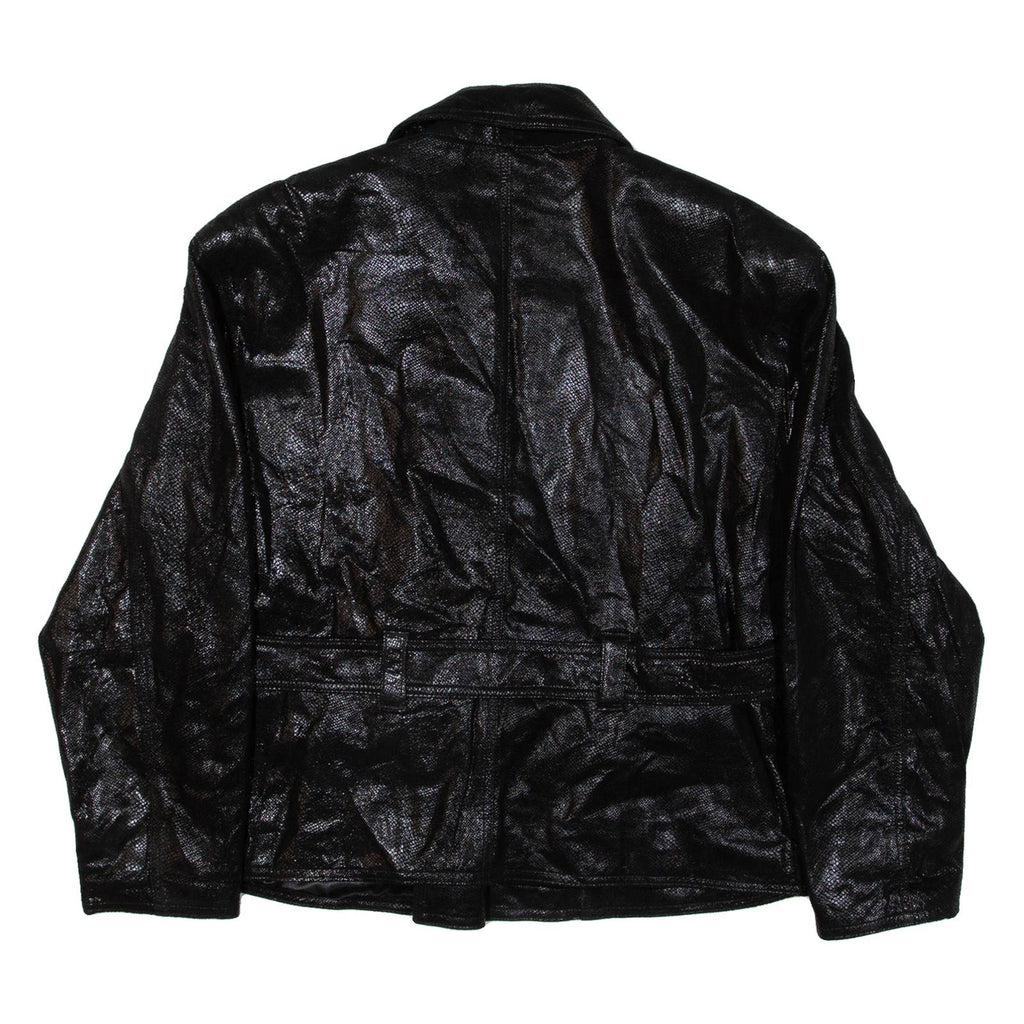 Womens Biker Jacket Black Leather S