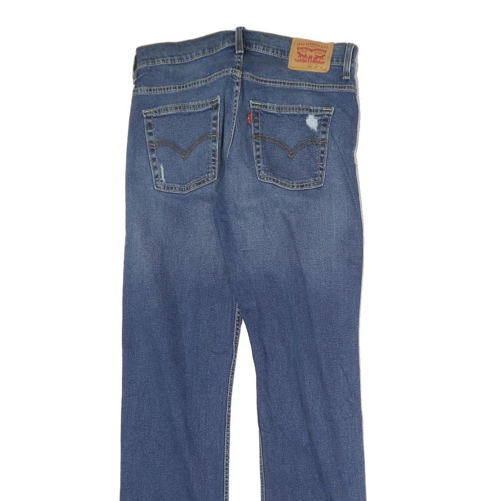 LEVI'S 501 Mens Jeans Blue Regular Straight Denim Medium W30 L30 Distressed