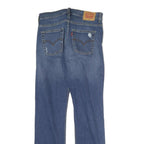 LEVI'S 501 Mens Jeans Blue Regular Straight Denim Medium W30 L30 Distressed