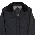 GOLDFIX Womens Puffer Jacket Black 90s UK 16