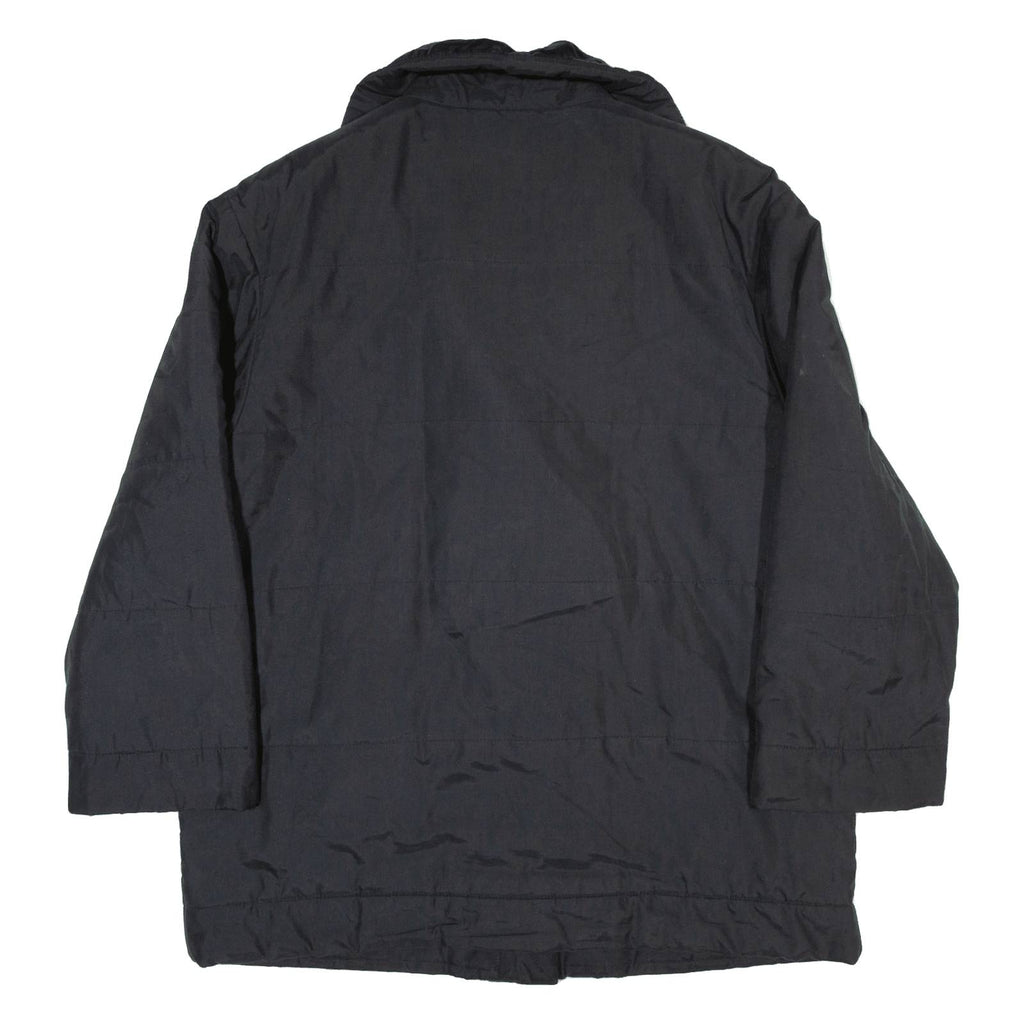 GOLDFIX Womens Puffer Jacket Black 90s UK 16