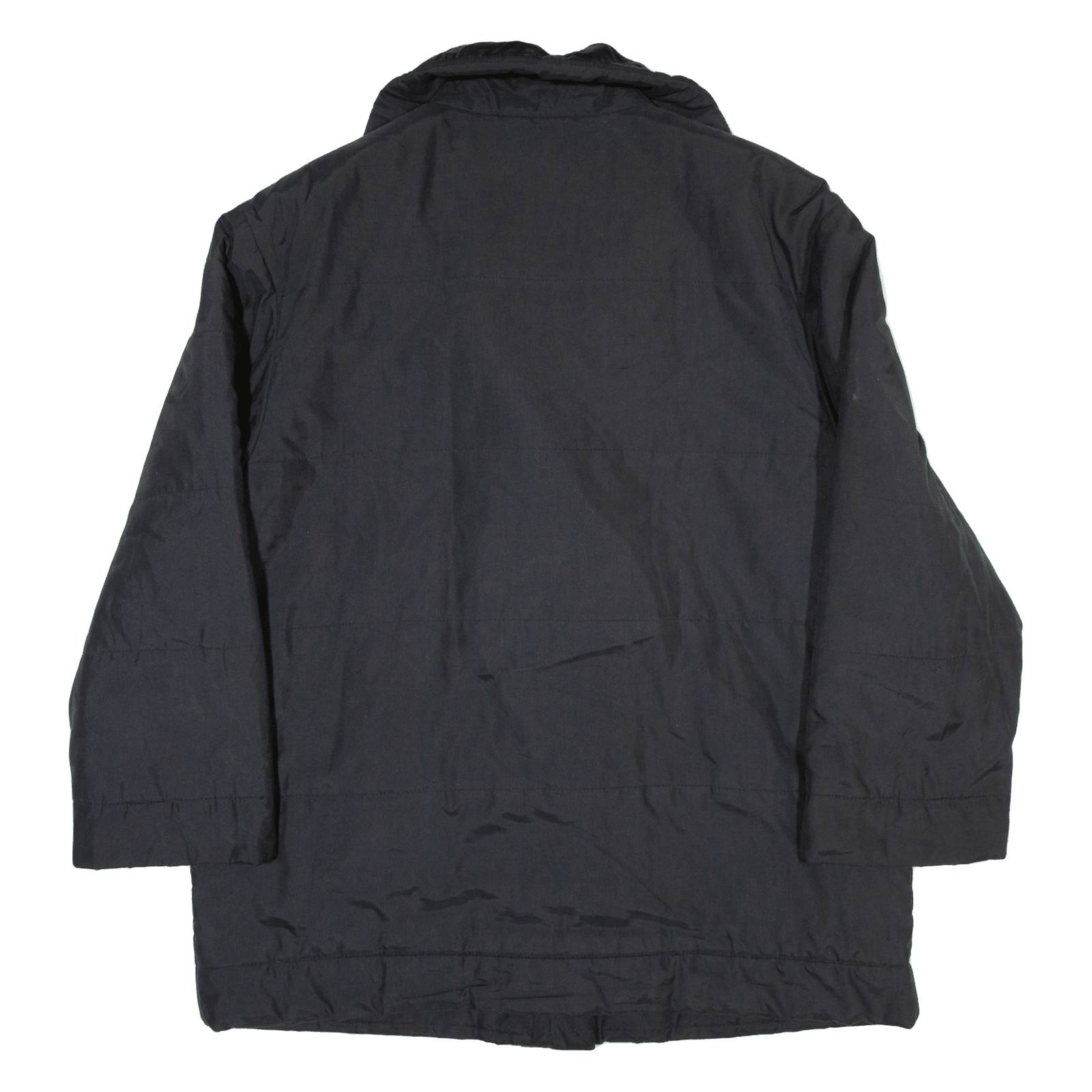 GOLDFIX Womens Puffer Jacket Black 90s UK 16