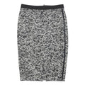 MARC CAIN Womens Black & White Pencil Knee Length Polyester Skirt S Zip
