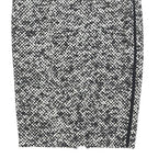 MARC CAIN Womens Black & White Pencil Knee Length Polyester Skirt S Zip
