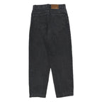 ROYAL FAKS Womens Black Denim Straight Cotton Dark Wash Regular Fit Jeans W26