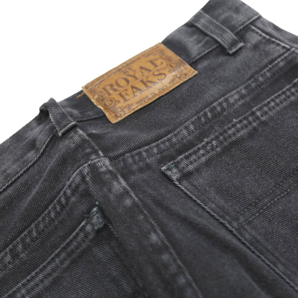ROYAL FAKS Womens Black Denim Straight Cotton Dark Wash Regular Fit Jeans W26