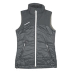MAMMUT Womens Black Jacket S Polyester Blend Plain Lightweight Zip Outdoor Vest
