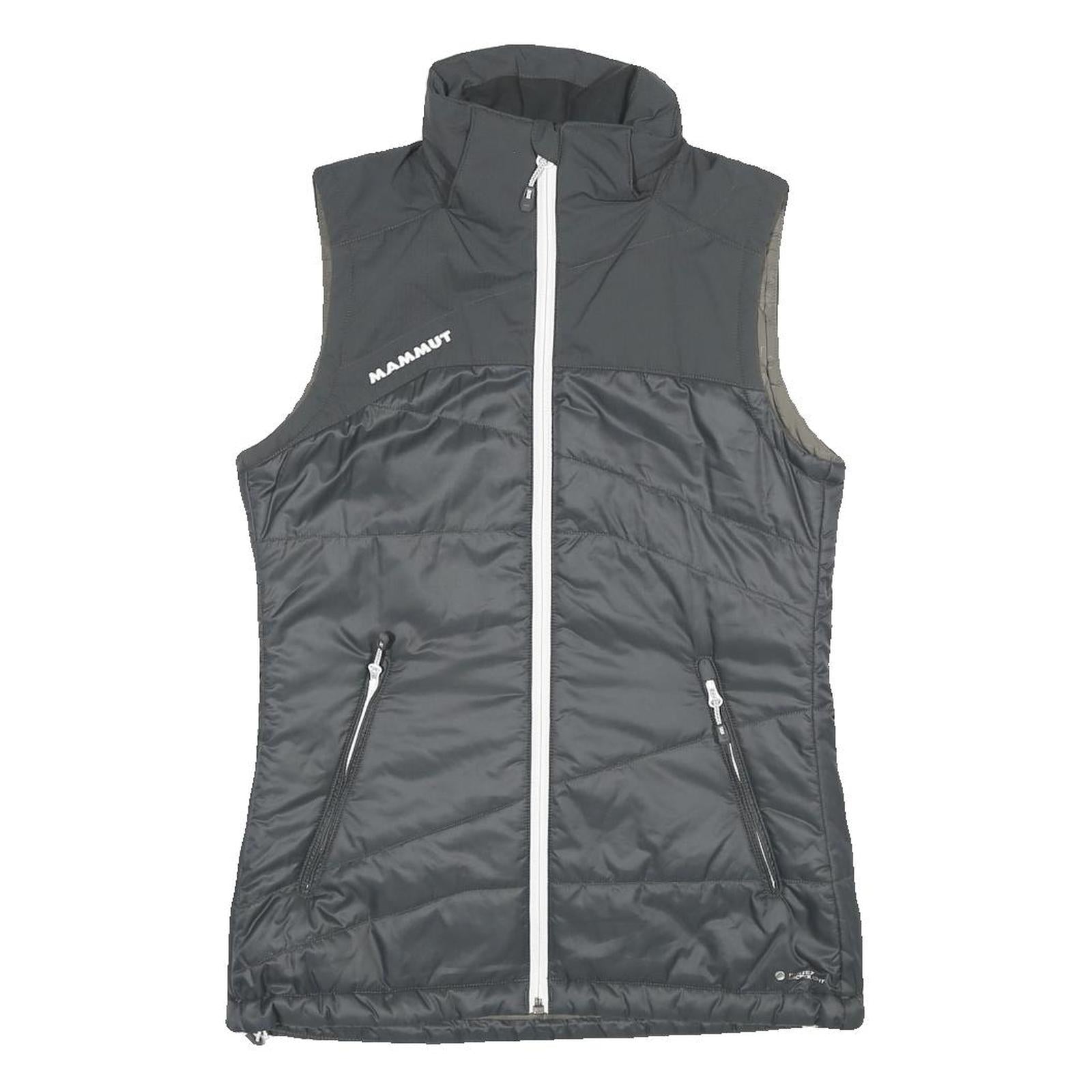 MAMMUT Womens Black Jacket S Polyester Blend Plain Lightweight Zip Outdoor Vest