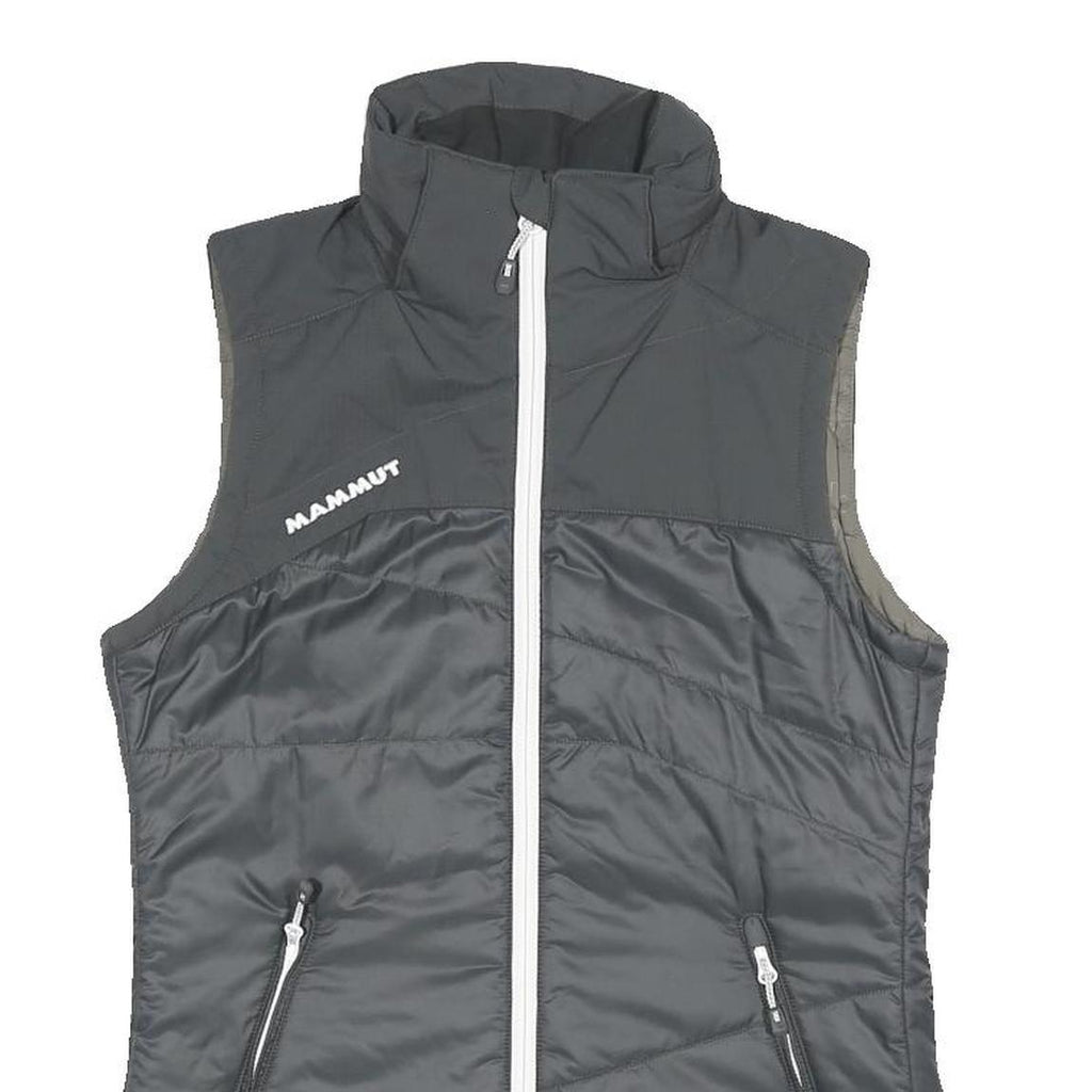 MAMMUT Womens Black Jacket S Polyester Blend Plain Lightweight Zip Outdoor Vest