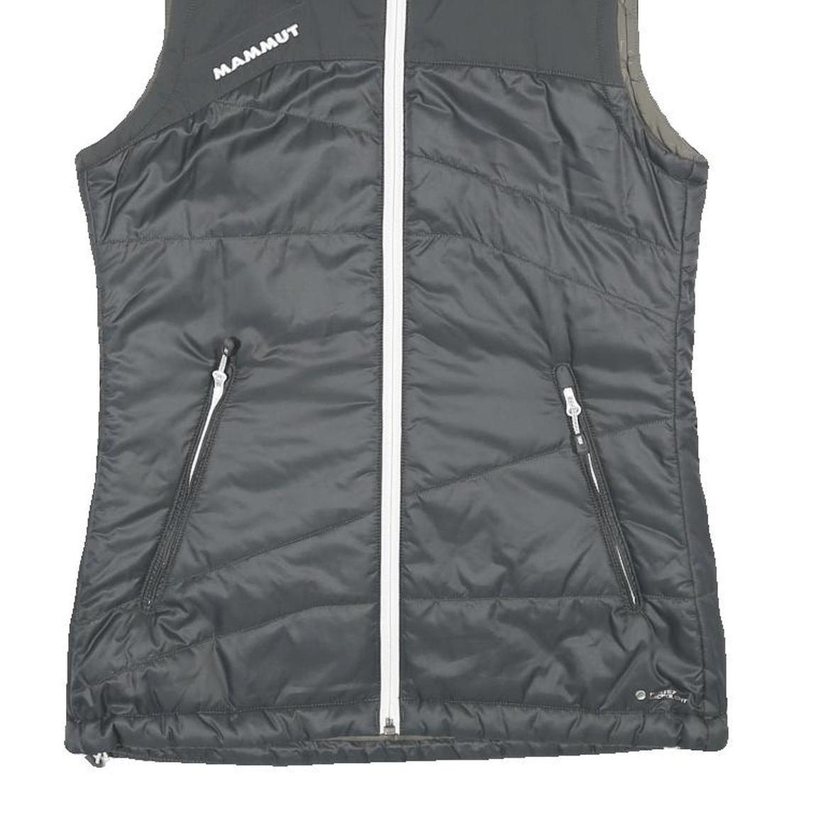 MAMMUT Womens Black Jacket S Polyester Blend Plain Lightweight Zip Outdoor Vest