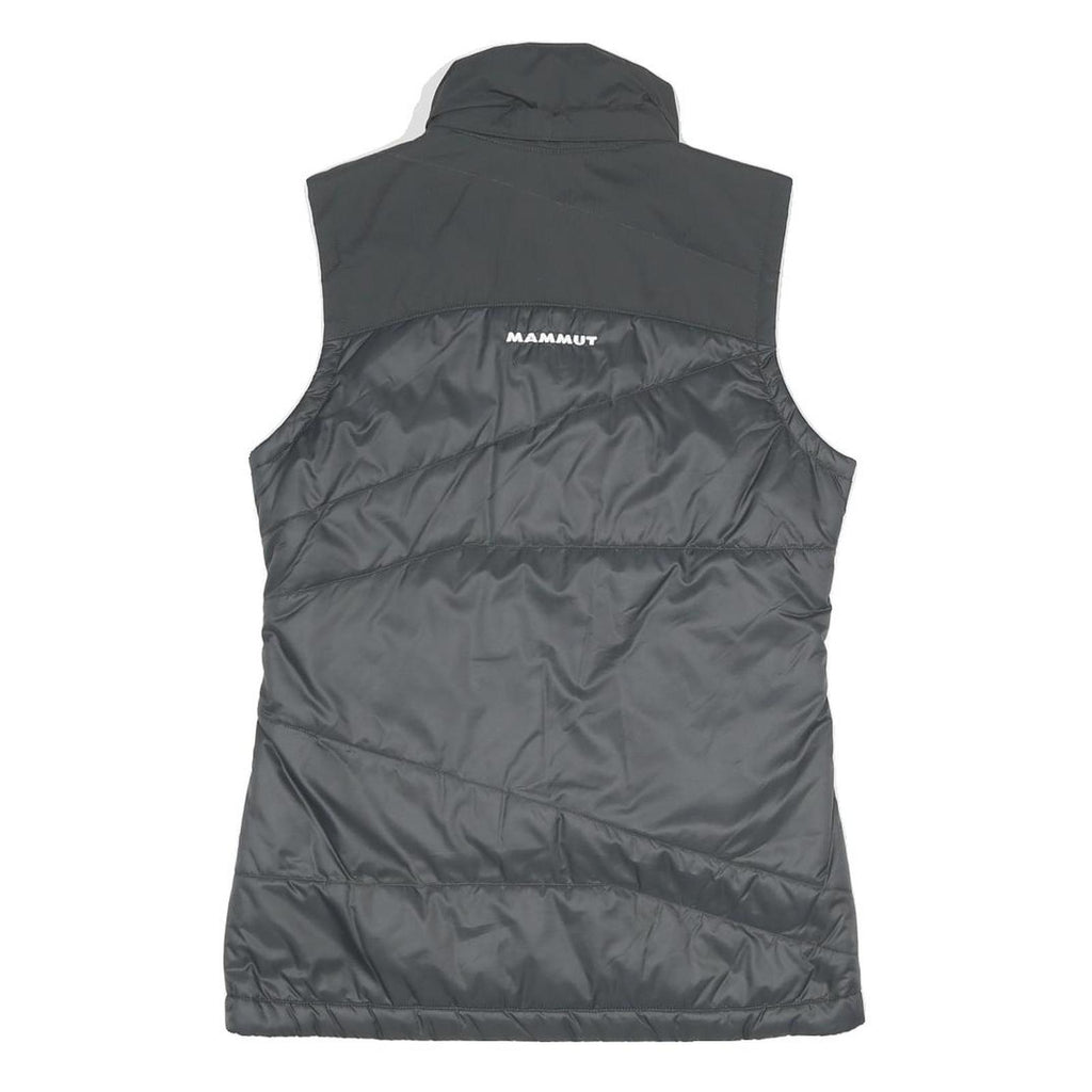 MAMMUT Womens Black Jacket S Polyester Blend Plain Lightweight Zip Outdoor Vest