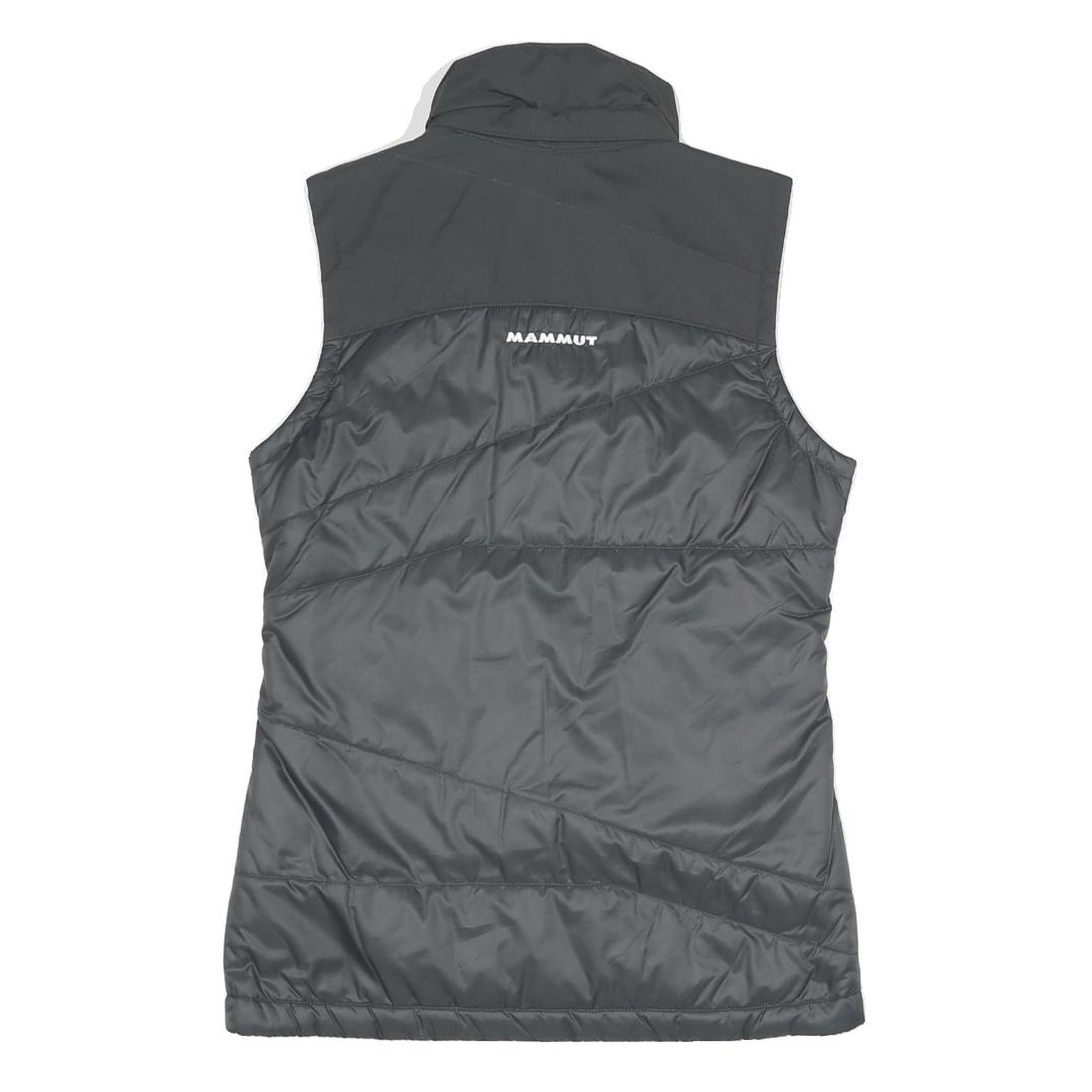 MAMMUT Womens Black Jacket S Polyester Blend Plain Lightweight Zip Outdoor Vest