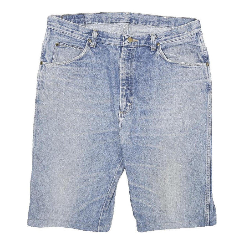 WRANGLER Mens Shorts Blue Denim XL W34 Casual Cotton Blend 5-Pocket