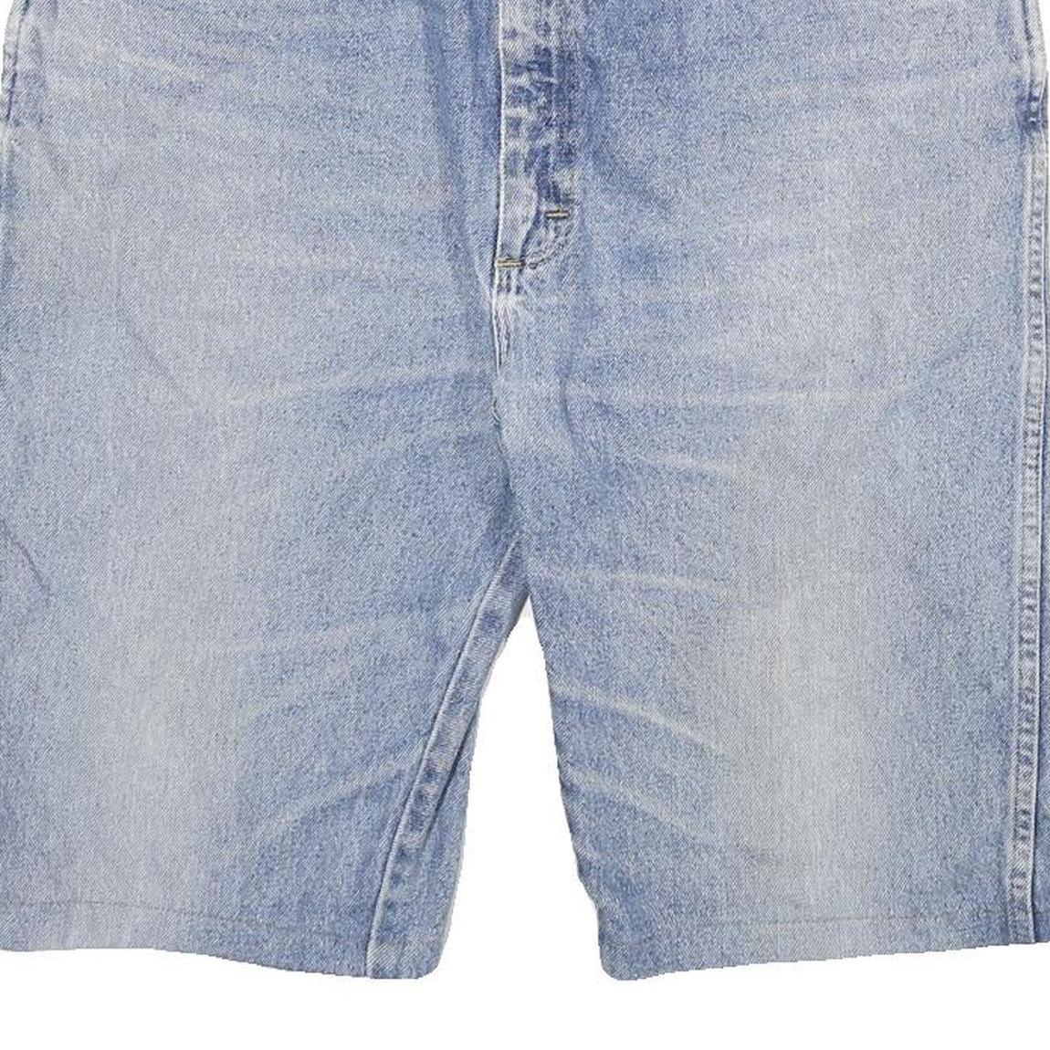 WRANGLER Mens Shorts Blue Denim XL W34 Casual Cotton Blend 5-Pocket