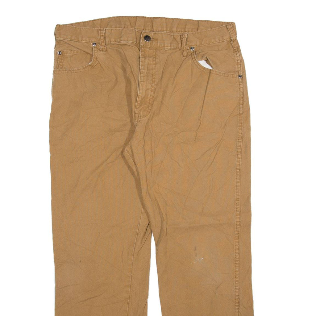 DICKIES Mens Trousers Brown Relaxed Straight W36 L30