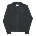 FILA Womens Black Zip Jacket M Cotton Blend Plain Sports Casual Lightweight